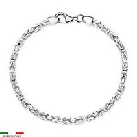 pulsera bizantina para hombre de plata 925 30 mm