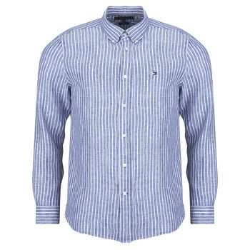 Tommy Hilfiger Camisa manga larga LINEN BENGAL STRIPE RF SHIRT para hombre