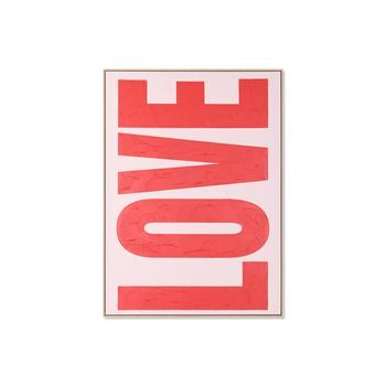 Cuadro Lienzo Ps 103x4,5x143 Love Pintado Mano