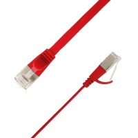 cable de red linkit stp-fl6a-00150-rd cat6a 15 m plano rojo blindado rj-45