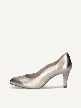 CAPRICE Pumps, brown, made of Leather with Funnel heel, Size 37.5