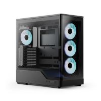 caja aerocool p500a negra cristal templado argb mid tower