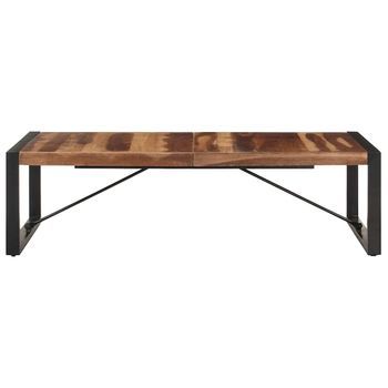Mesa De Café - Mesa De Centro De Madera Maciza 140x70x40 Cm