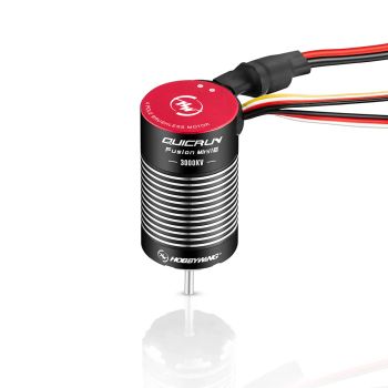 Hobbywing QuicRun Fusion Mini16 Motor ESC 2-en-1 Sistema FOC Sin Escobillas Sensorizado 30A 3000KV para 1/16 1/18 RC Roc