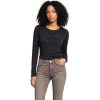 liu jo camiseta manga larga basic t-shirt tf6245 js003 para mujer