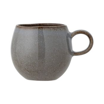 Taza de gres gris