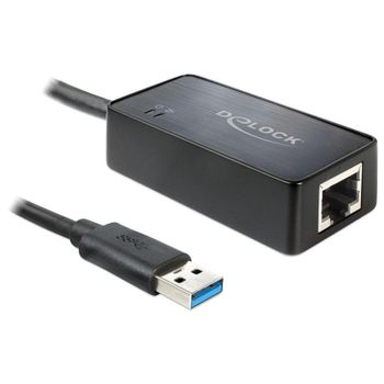 Tarjeta de Red Delock 62121 Ethernet Gigabit Negro Windows Mac IEEE 802.3