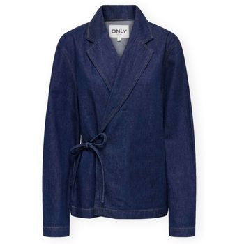 Only Abrigo Ellis Jacket - Dark Blue Denim para mujer