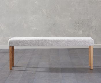 Mia Large Grey Bench