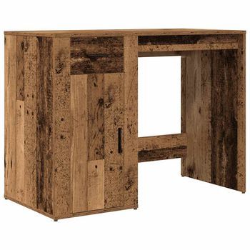 Escritorio De Madera De Ingeniería Envejecida 100x49x75 Cm Vidaxl