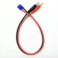 conector macho de banana de 40 mm a conector macho ec2 ec3 ec5 cable de carga de equilibrio de bateria lipo de 30 cm co