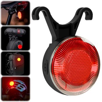 LEADBIKE LD93-LS Sensor de freno inteligente Luz trasera láser para bicicleta 180° Gran luz de inundación Batería de 500