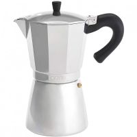 oryx cafetera italiana 12 tazas plata