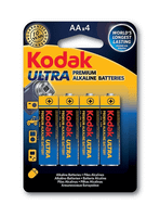 pila kodak ultra premium alcalina lr6 aa blister 4 unidades 3000 mah 15v ecotasas incluidas