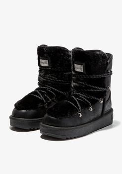 Botas con Forro Cálido Nordic Trk Fur Black - Negro