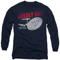 star trek camiseta manga larga boldly go para hombre