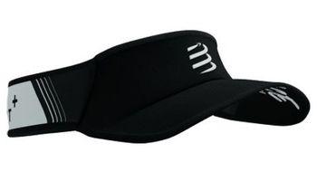 Compressport visera ultraligera negro blanco