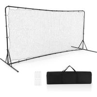 porteria futbol ninos porteria futbol jardin con bolsa de transporte costway 373 x 151 x 183 cm negro