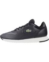 de lacoste linetrack en piel negro