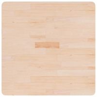 tablero de mesa  tablero escritorio cuadrada madera de roble sin tratar 70x70x4 cm