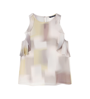 A|X Armani Exchange para mujer. XW001965AF21554F1060 Blusa Fluida multicolor (XS), Casual, Clásico, Viscosa, Sin mangas / Tirantes