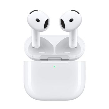 Auriculares Inalámbricos Apple AirPods 4 NO ANC , Bluetooth 5.3, Chip H2, Audio Espacial y Estuche de Carga USB-C, hasta 30 Horas de Batería, Resistentes al Agua y Sudor