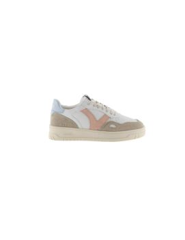 Zapatillas Victoria Seul Efecto Piel & Serraje Mujer Celeste