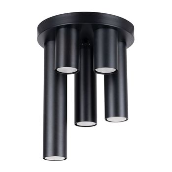 Lámpara de techo negro acero alt. 25 cm