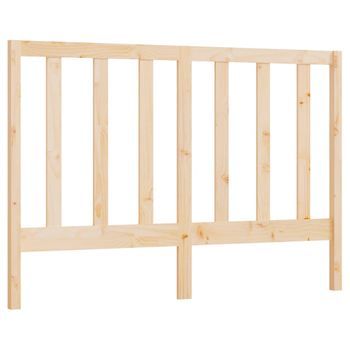 Cabecero Cama Mueble De Dormitorio De Cama Madera Maciza De Pino 146 X 4 X 100 Cm Marrón M02_0004992