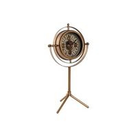 reloj sobremesa metal cristal 36x24x665 dorado