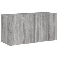 mueble tv de pared  mueble de salon  armario tv gris sonoma 80x30x41 cm