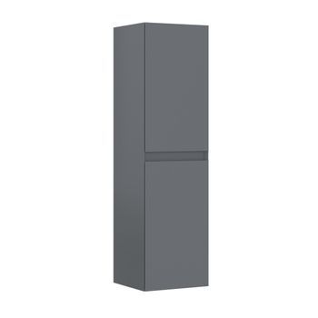 Armario De Baño  - 40 X 32 X 138 Cm - Gris Mate
