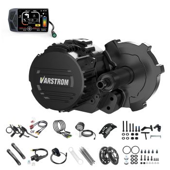 [EU Direct] VARSTROM TSDZ16 48V 1000W Juego de conversión de motor de eje medio con sensor de par y pantalla EKD01 para