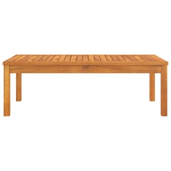 Mesa de centro, mesa de café de madera maciza marrón 100x50x33cm