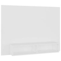 mueble de tv de pared madera contrachapada blanco 120x235x90cm vidaxl