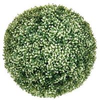 bola de boj artificial en forma de planta decorativa topiaria para exterior diametro 55 cm blanco 040006008