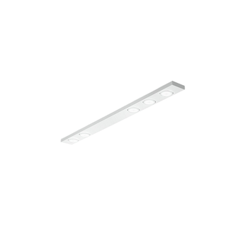 Botón - Plafón Led 5xgx53 Máx. 15 W, Rectangular 120x10 Cm, Metal Pintado, Ip20 - Perenz - Blanco