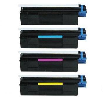 Compatible Multipack Oki 42804540/37 Full Set Toner Cartridges (4 Pack)
