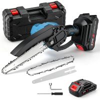 motosierra electrica herramienta de jardineria para trabajar la madera sierra electrica sin escobillas de 8 pulgadas sierra de poda con una sola mano para bateria makita de 21v