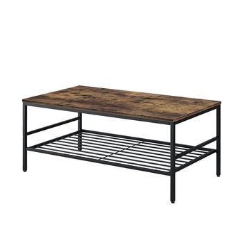 Mesa De Centro Fyrk 106 X 60 Cm Con Estante Vicco