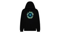sudadera con capucha fox beam junior negra para ninos
