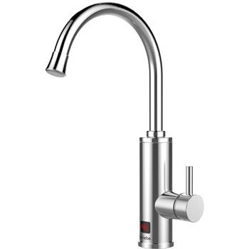 Grifo Calentador Agua Eléctrico Instantáneo De Mesa Bajo Consumo, Acero Inox, Display, Camping Acero Inoxidable 3600w Briebe Ih1205