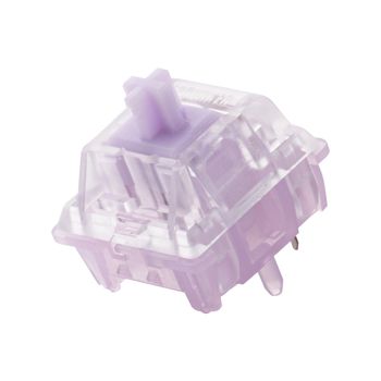Juego de 100 Interruptores Táctiles Silenciosos Lilac de EPOMAKER, Lubricados de Fábrica, 40gf, Interruptores Mecánicos de 5 Pines para Teclados de Juegos Intercambiables en Caliente
