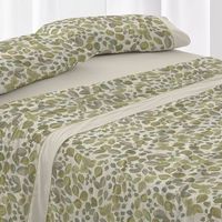 juego de sabanas 50 algodon botanico cama de 180 cm - musgo - burrito blanco