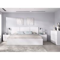 havana - cabezal 2 mesitasaro cama comoda - xx - blanco