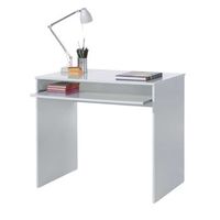 mesa escritorio juvenil color blanco habitacion infantil mesa ordenador 90x54x79 cm