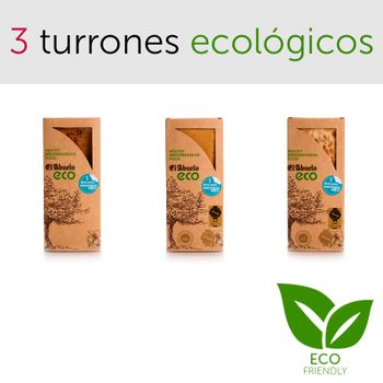 Pack de 3 turrones ecológicos El Abuelo en oferta