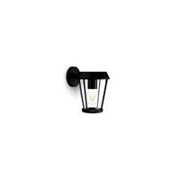 aplique exterior sunera e27 25 w sin bombilla color negro luz hacia abajo