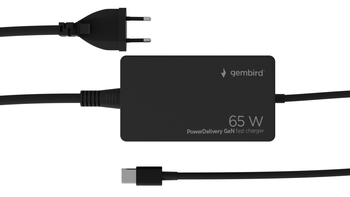 GEMBIRD Cargador rápido USB tipo C PD de 65 W GaN