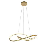 colgante samira 64w led 3cct 1100lm d80cm oro